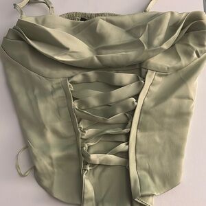 Sage Green Corset Top